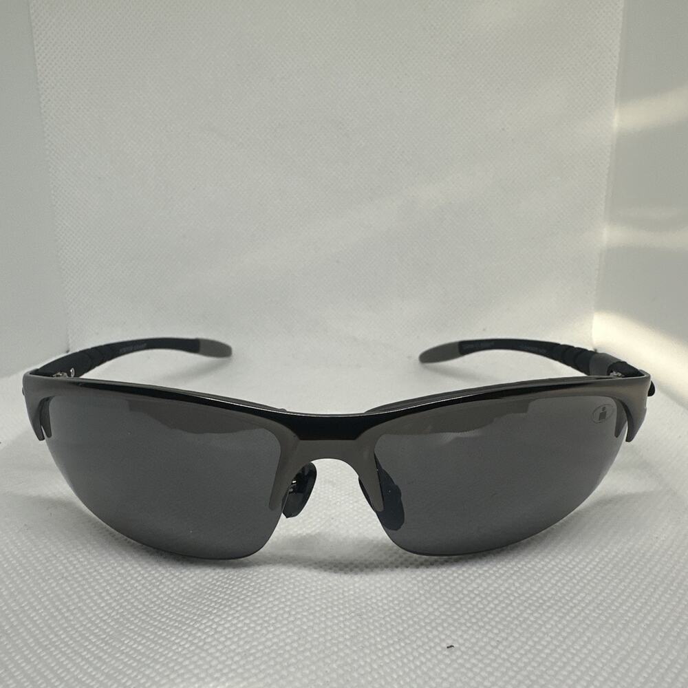 Foster Grant Ironman Tolerance FWG Sunglasses Black Wrap Mens Metal Sport Shades